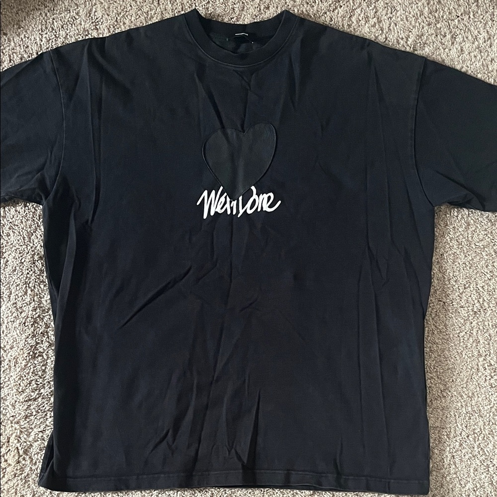 We11done//black short sleeve tshirt